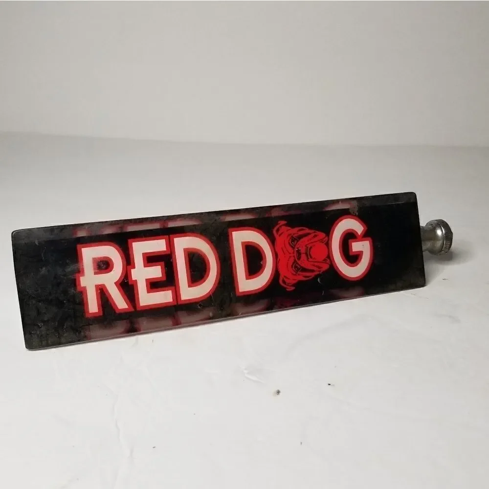 Red Dog beer tap vintage advertising piece